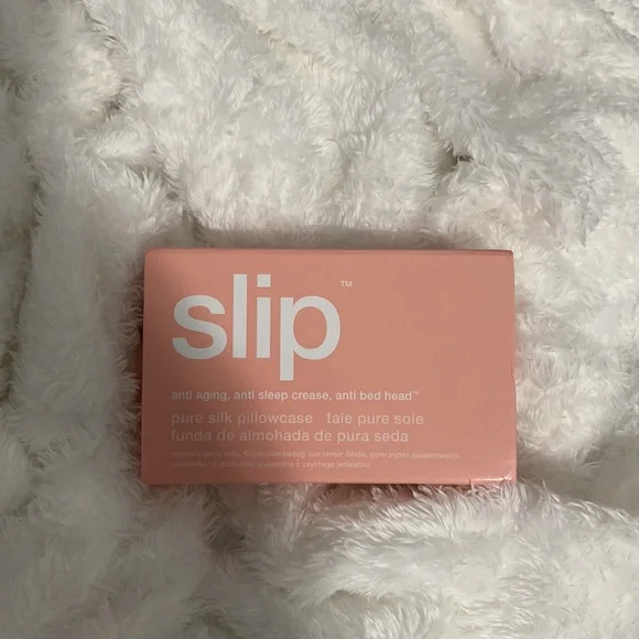 Slip Silk Pillowcase Pink Queen Size - Picture 2 of 2